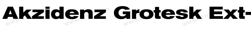 Akzidenz Grotesk Ext字体转换